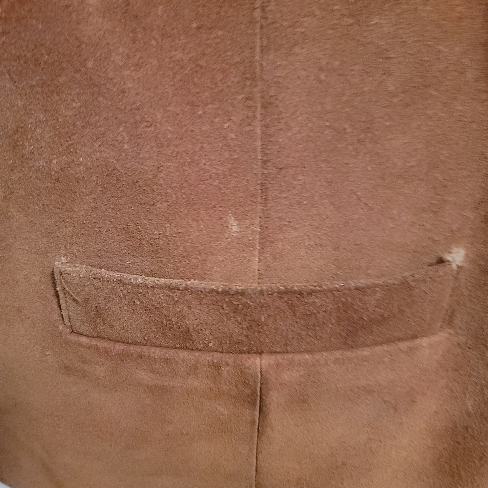 Saguarowest Trading Co Vintage Cowboy Embroidered Fully Lined Suede Vest Size XL - Picture 10 of 13